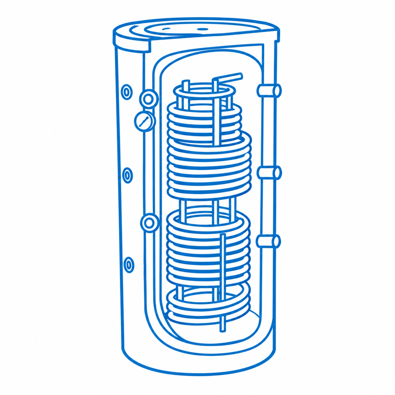 Pufferspeicher mit Warmwasserfunktion