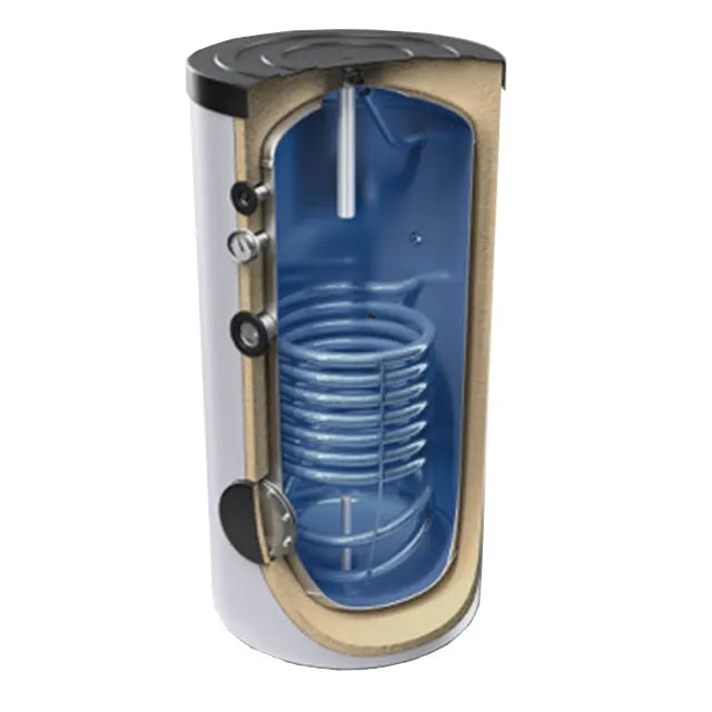 Warmwasserspeicher mit Wärmetauscher