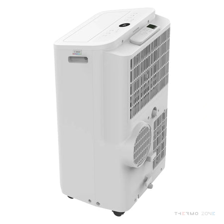 Mobiler Klimaanlage BOSCH C2000-EU Rückseite mit Abluftanschluss und Lüftungsgitter
