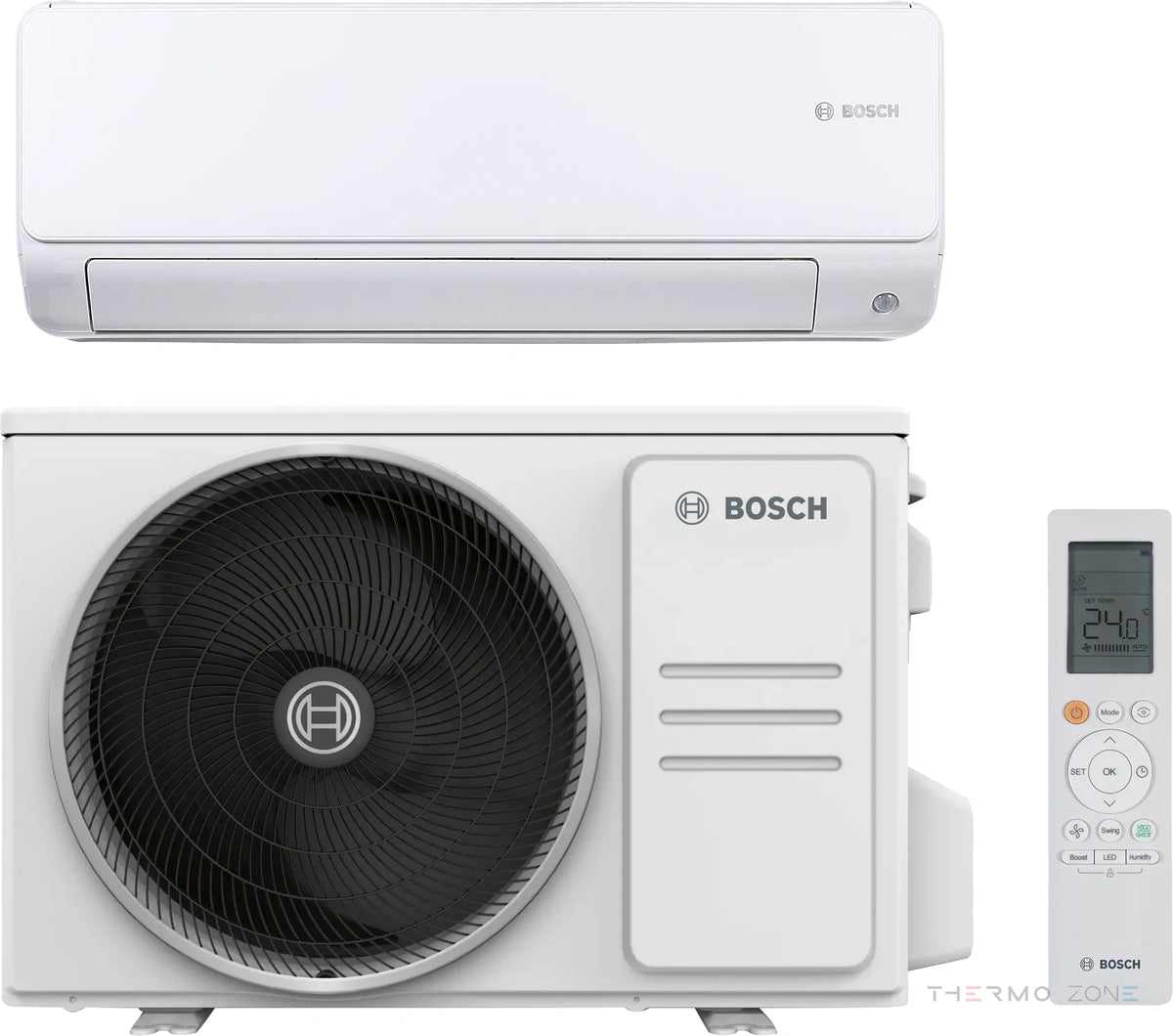 Bosch Climate 6000i WE Komplettset – Innengerät, Außengerät und Fernbedienung