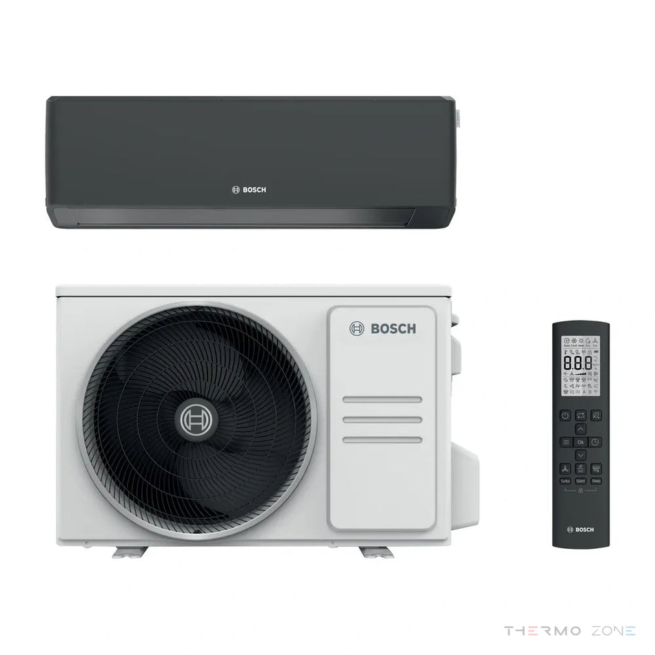 Bosch Climate 7000i schwarz Split Klimaanlage Komplettset
