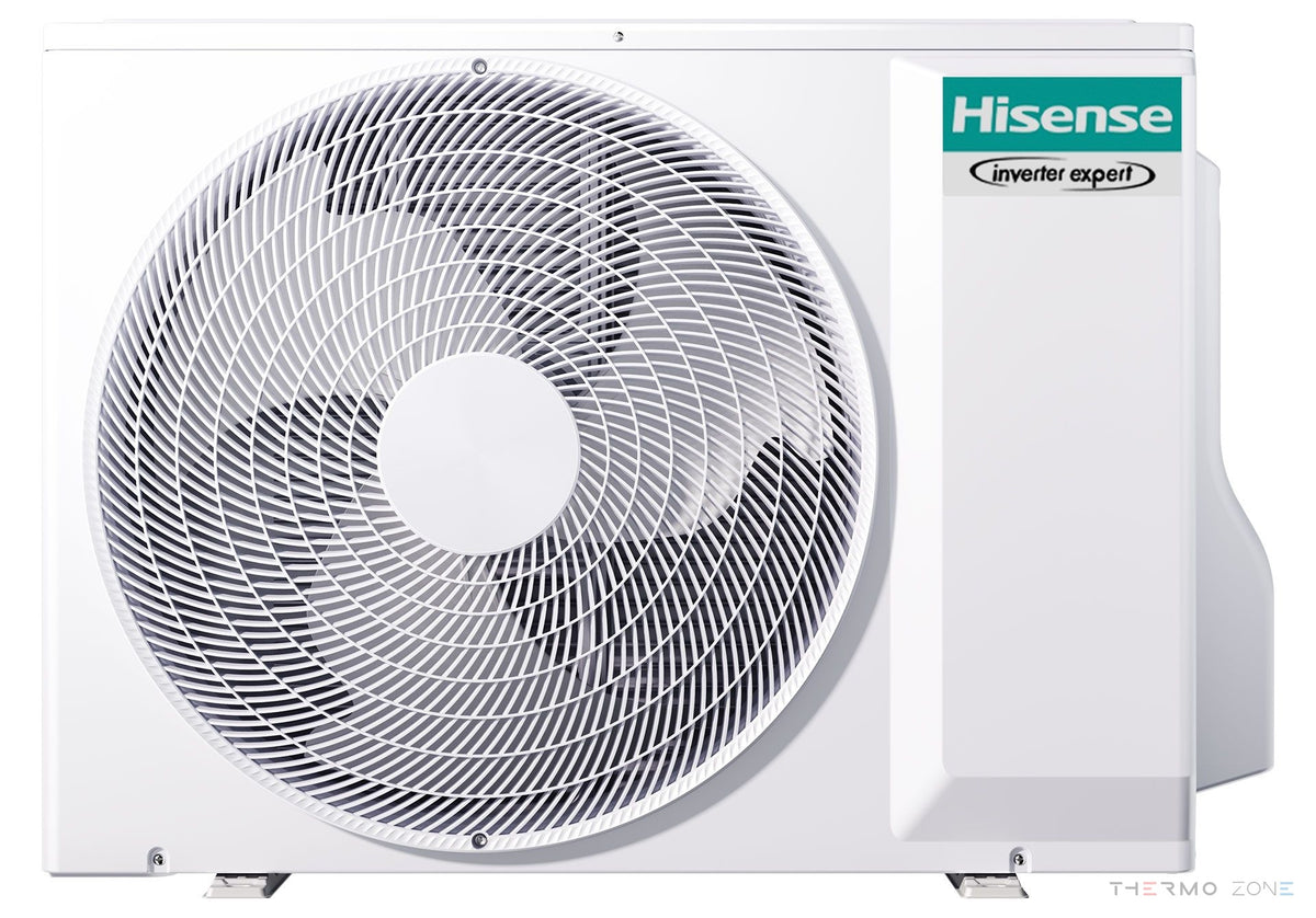 Hisense Air Master Klimaanlage Weiß – Außeneinheit in Frontansicht