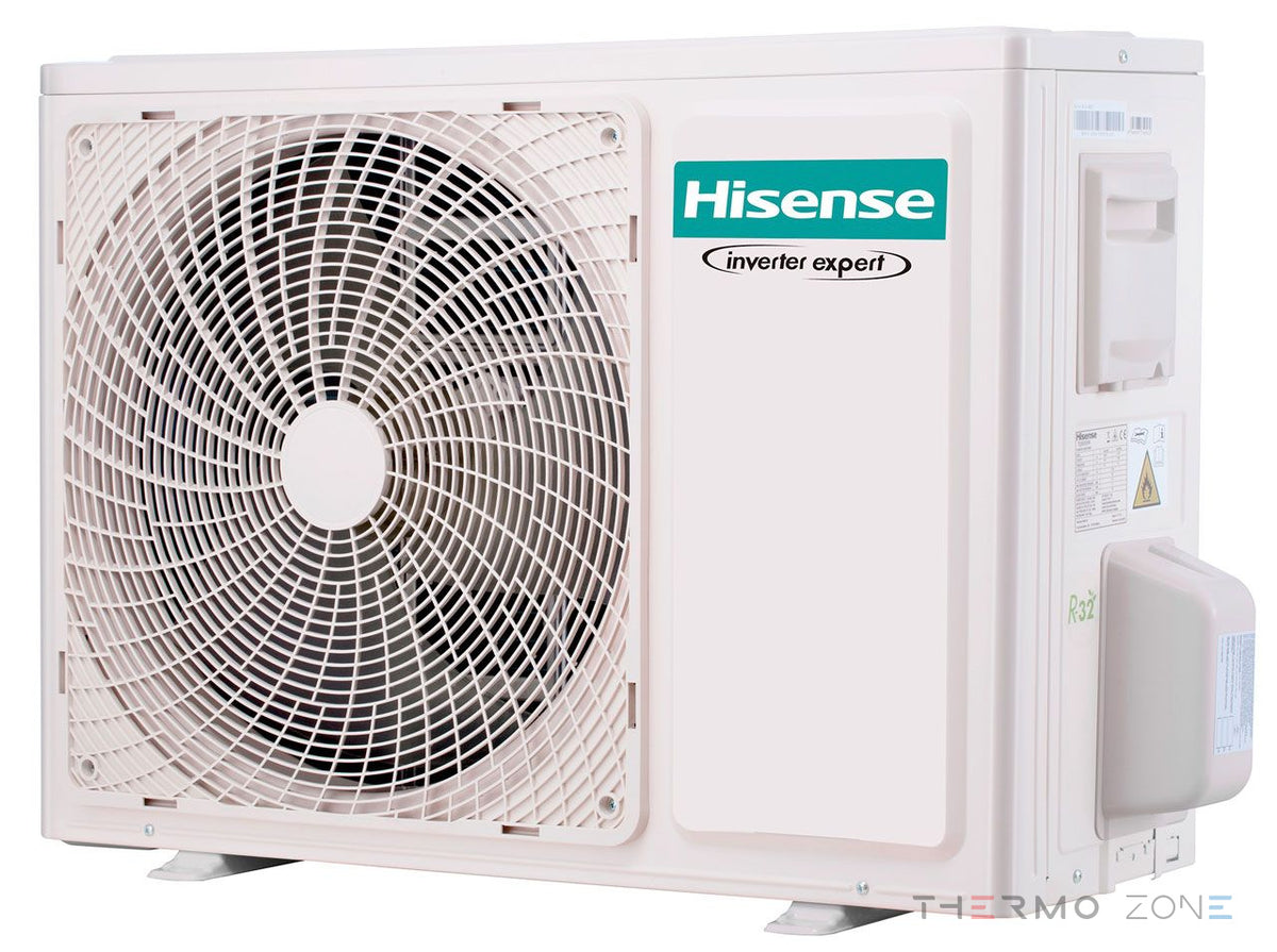 Hisense Energy Pro X Außengerät der Split-Klimaanlage in Seitenansicht