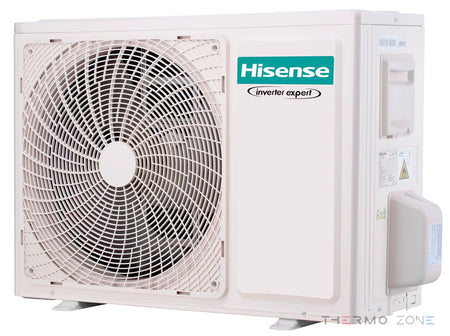 Hisense Energy Pro X Außengerät der Split-Klimaanlage in Seitenansicht