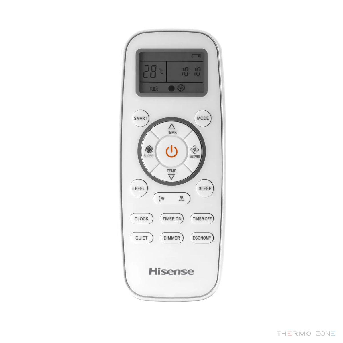 Hisense Hi-Smart Klimaanlage – Fernbedienung mit Display und Funktionstasten