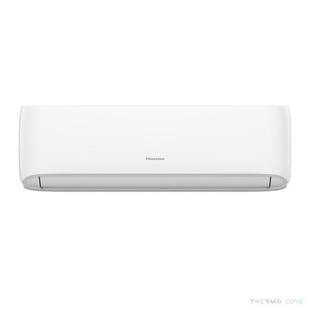 Hisense Hi-Smart Klimaanlage – weißes Innengerät in Frontansicht mit geschlossenem Luftauslass