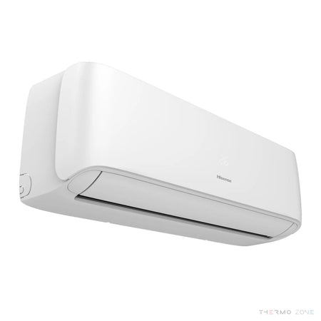 Hisense Hi-Smart Wandklimagerät in Seitenperspektive mit geschlossenem Luftauslass