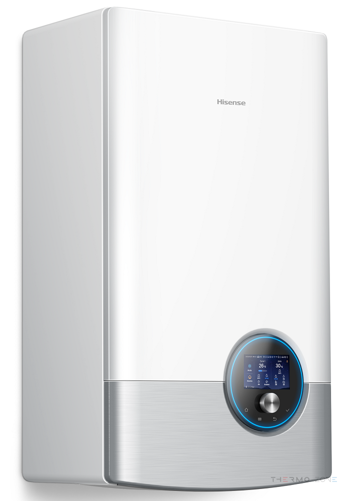 Hisense Hi-Therma Inneneinheit AHM-044/060/080HCDSAA – Seitenansicht mit Bedienfeld