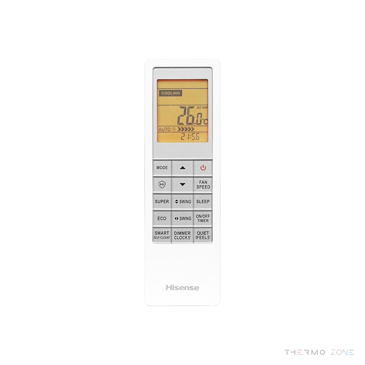 Hisense UNI HA Klimaanlage – Fernbedienung mit Display und Funktionstasten