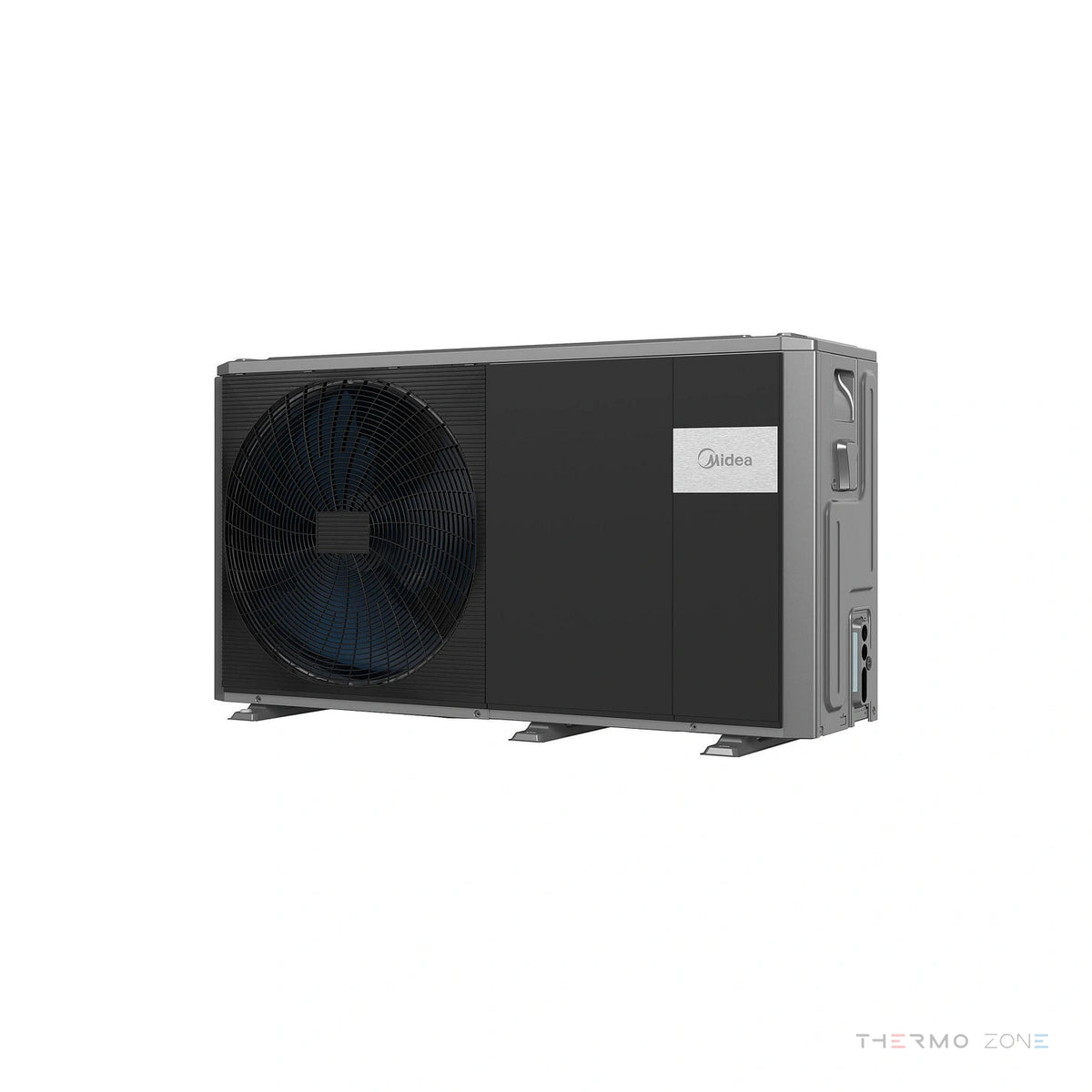 Midea M-Thermal Arctic Monoblock R290 Luft-Wasser-Wärmepumpe Außenmodul Perspektivansicht rechts