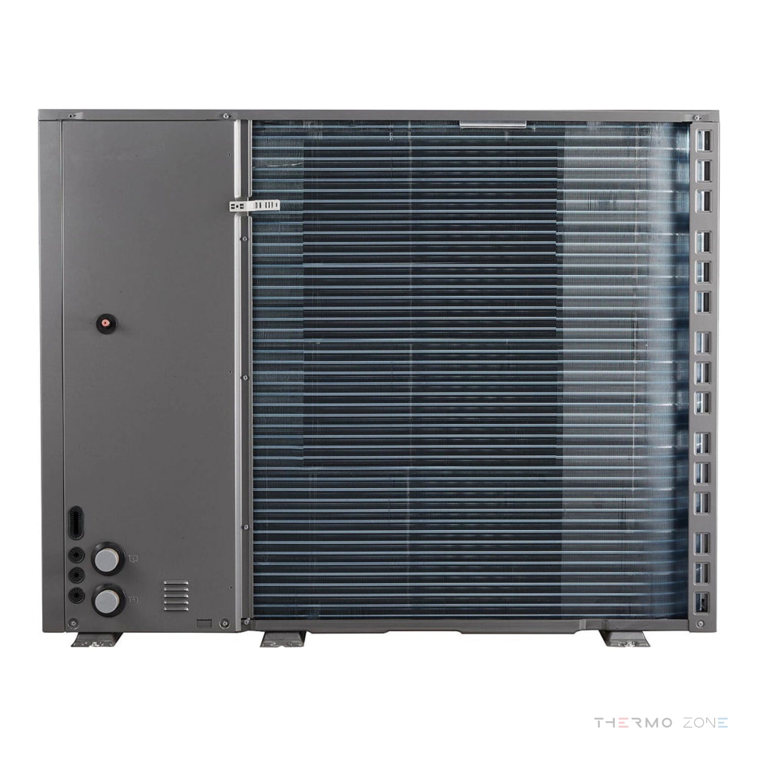 Midea M-Thermal Nature Monoblock R290 Luft-Wasser-Wärmepumpe Rückansicht Wärmetauscher