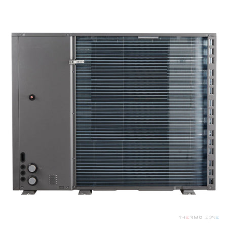 Midea M-Thermal Nature Monoblock R290 Luft-Wasser-Wärmepumpe Rückansicht Wärmetauscher
