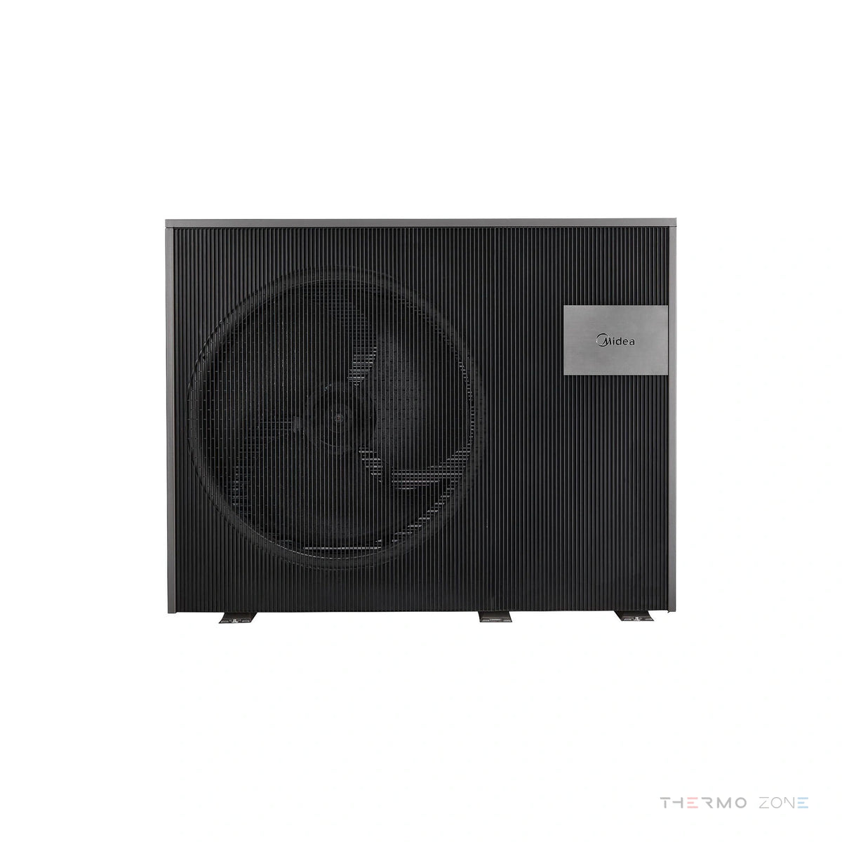 Midea M-Thermal Nature Monoblock R290 Luft-Wasser-Wärmepumpe Frontansicht mit Ventilator