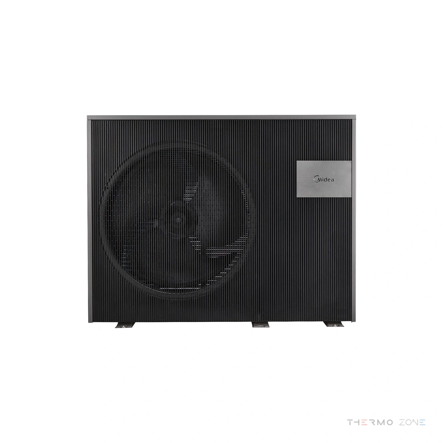 Midea M-Thermal Nature Monoblock R290 Luft-Wasser-Wärmepumpe Frontansicht mit Ventilator