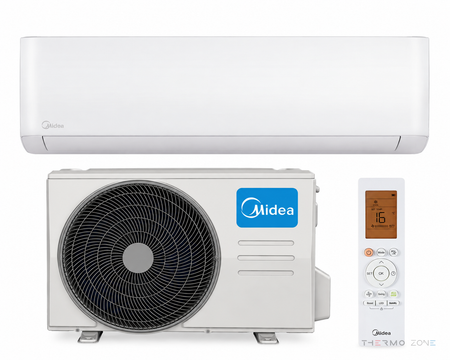 Midea Oasis Pro Nordic MSOPBU-17HRFN8-QRD6GW Split-Klimaanlage mit Innen- und Außengerät sowie Fernbedienung