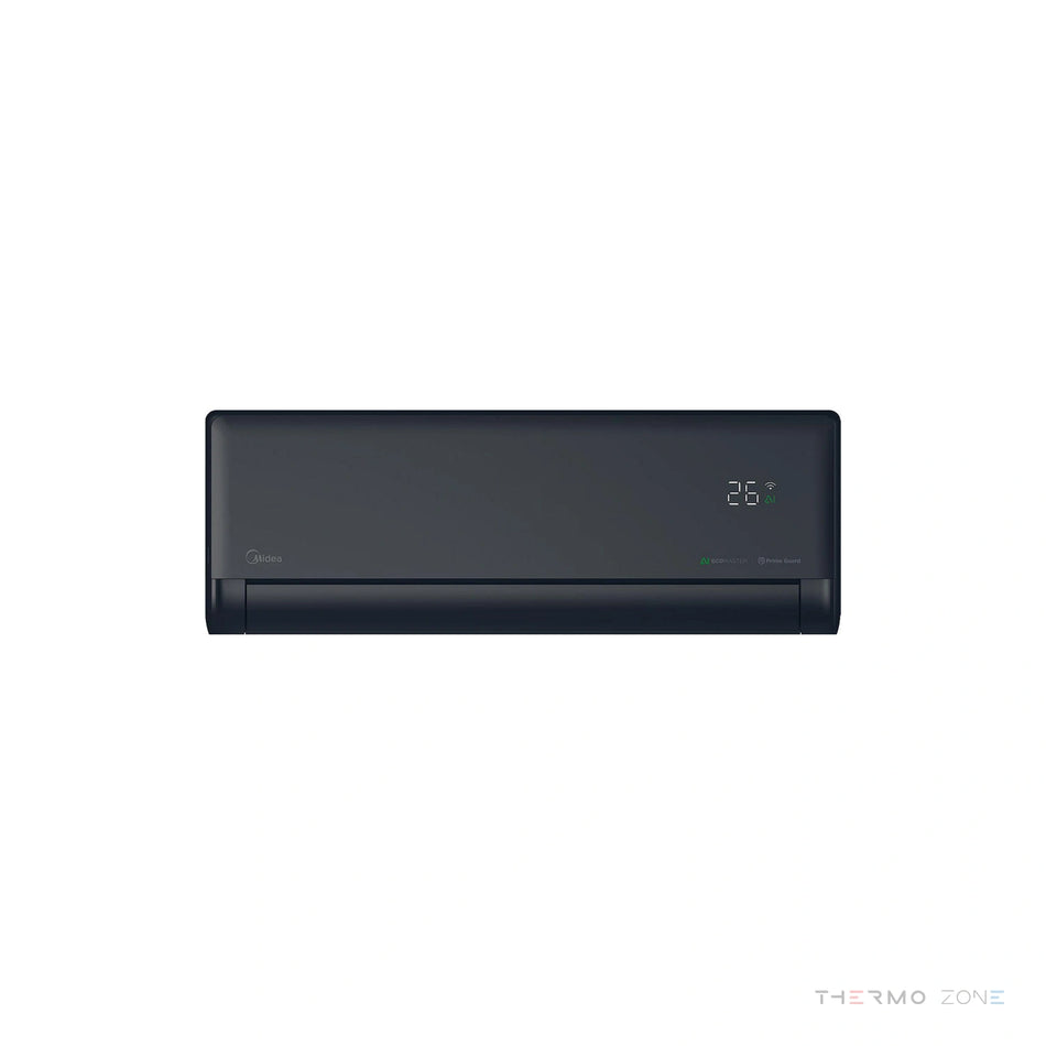 Midea Solstice AI Wandklimaanlage schwarz Innengerät Frontansicht
