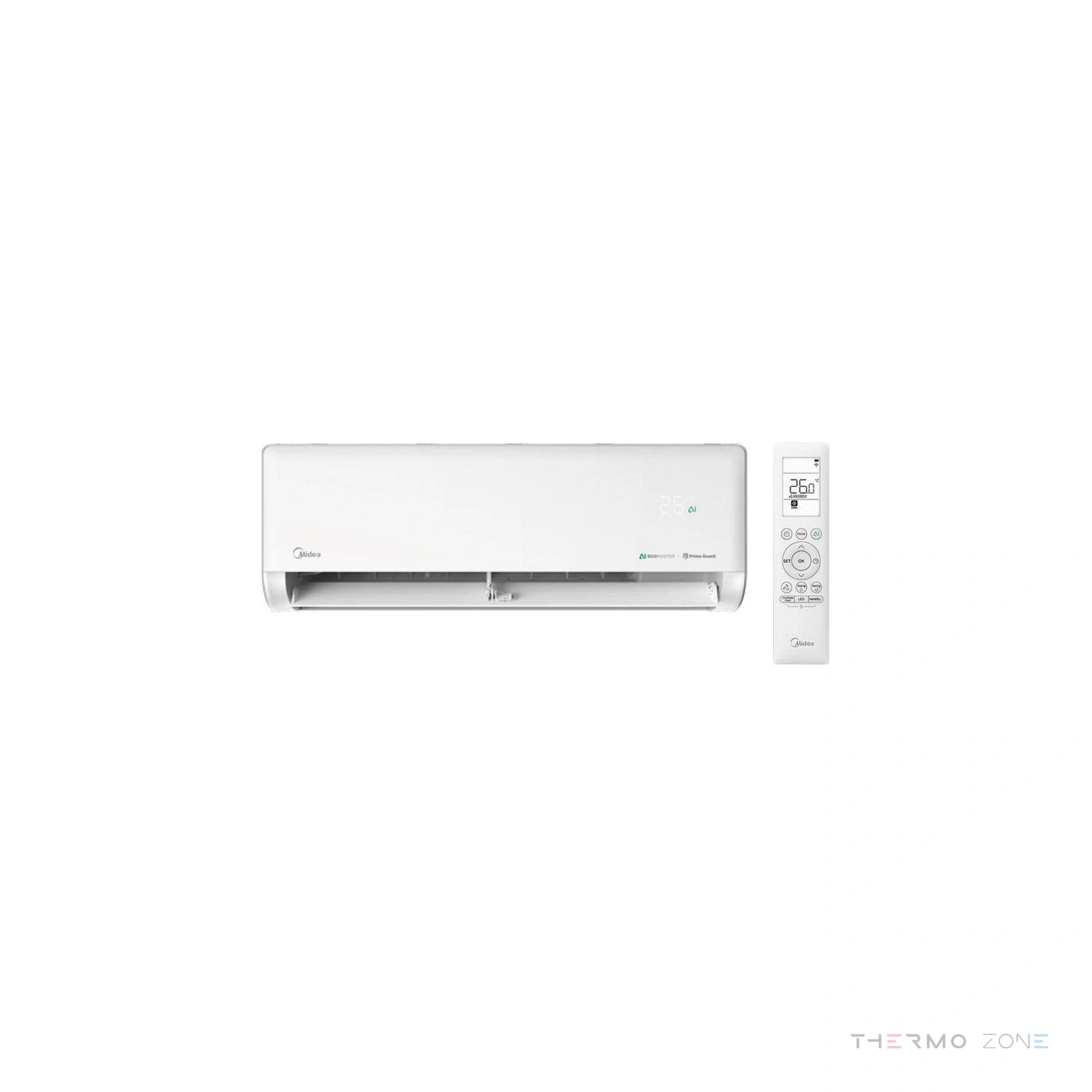 Midea Solstice Wandklimaanlage Innengerät mit Fernbedienung