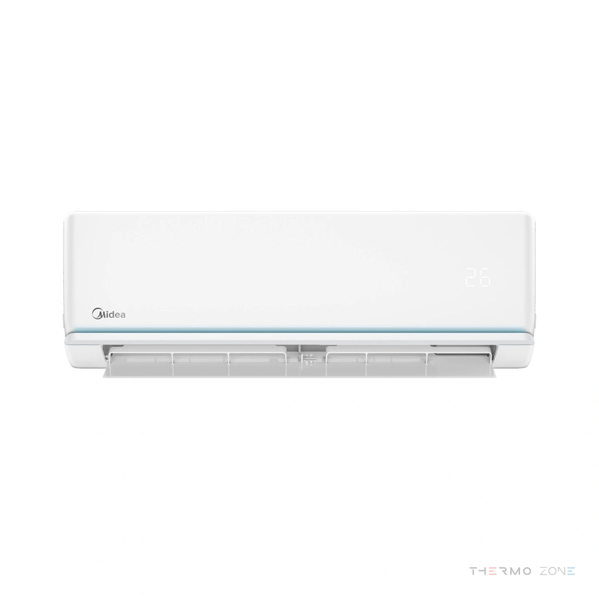 Midea Xtreme Eco Multisplit Klimaanlage Innengerät Frontansicht geöffnet
