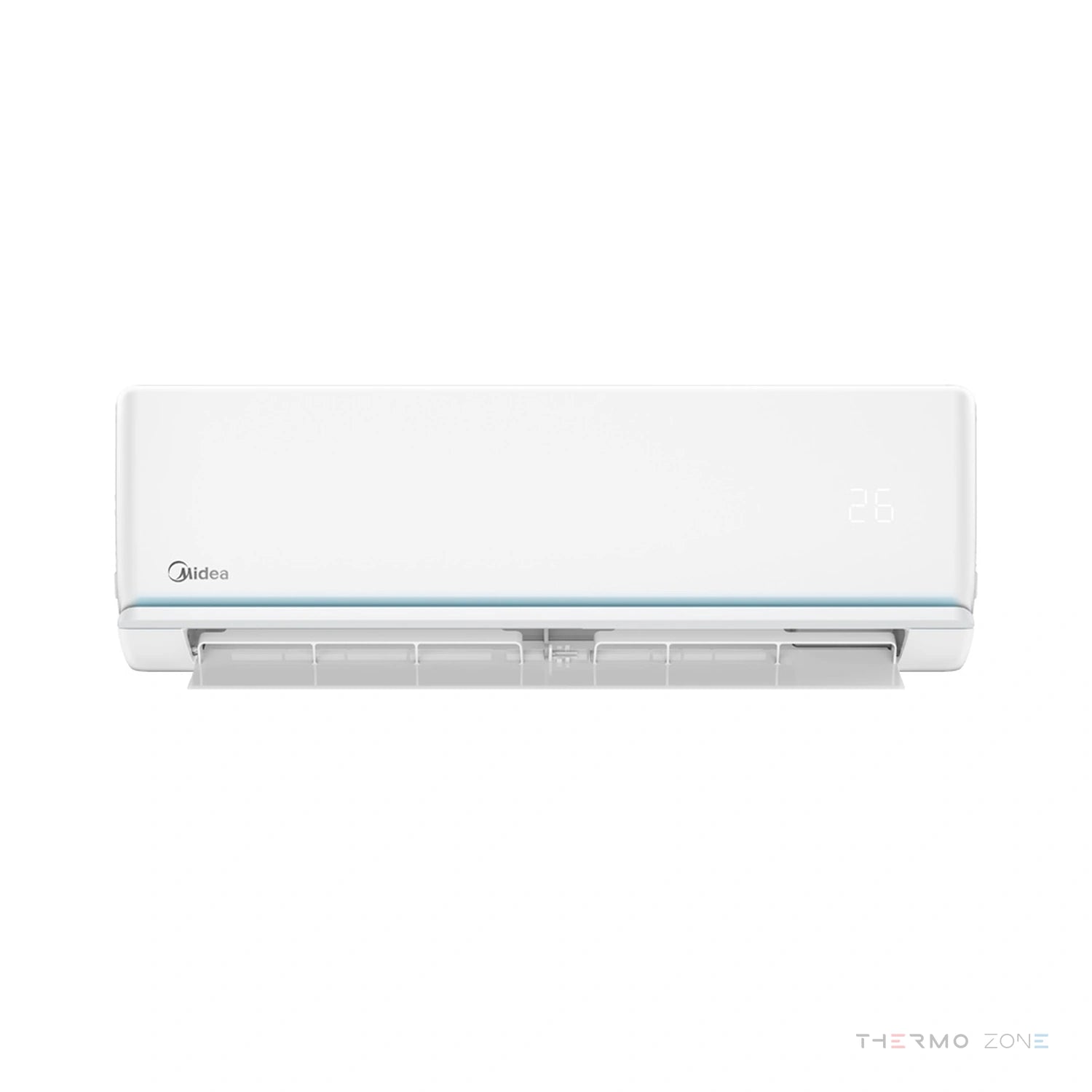 Midea Xtreme Eco Multisplit Klimaanlage Innengerät Frontansicht geöffnet