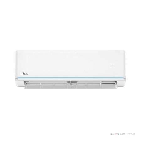 Midea Xtreme Eco Multisplit Klimaanlage Innengerät Frontansicht geöffnet