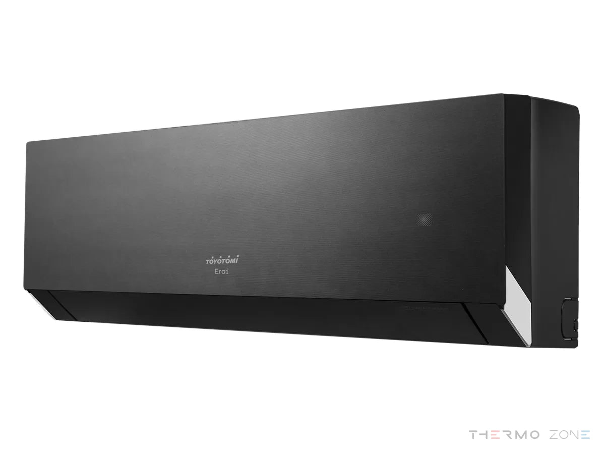 Toyotomi ERAI Black Velvet – hochwertige Oberfläche des AI-Klimageräts im exklusiven Black-Velvet-Design
