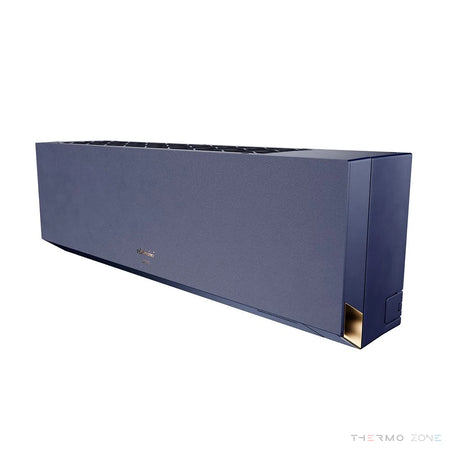 Toyotomi ERAI Midnight Blue Innengerät Seitenansicht – Designer Klimaanlage mit KI