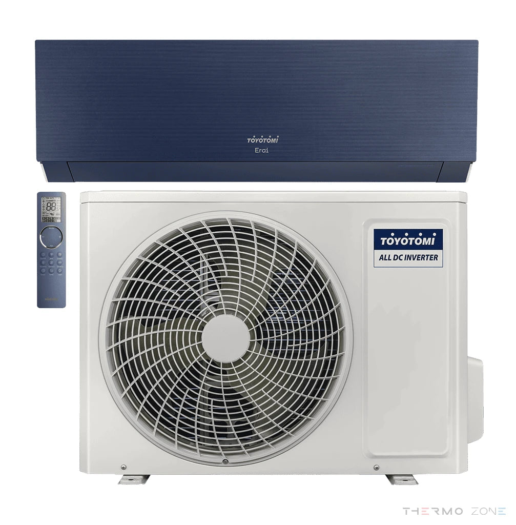 Toyotomi ERAI Klimaanlage Set mit Innengerät, Außengerät und Fernbedienung