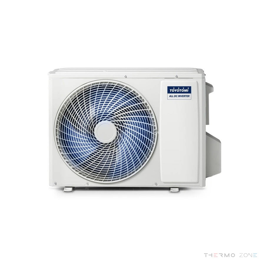 Toyotomi IKIGAI Außengerät DC Inverter Klimaanlage Seitenansicht
