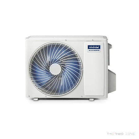 Toyotomi IKIGAI Außengerät DC Inverter Klimaanlage Seitenansicht
